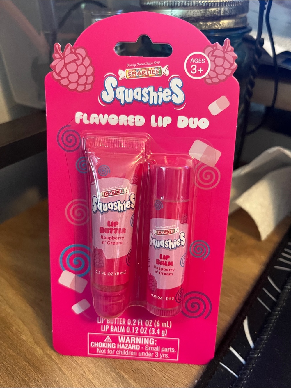 Flavored Lip Duo Raspberry 'n Cream — Pink Lip Butter & Lip Balm
